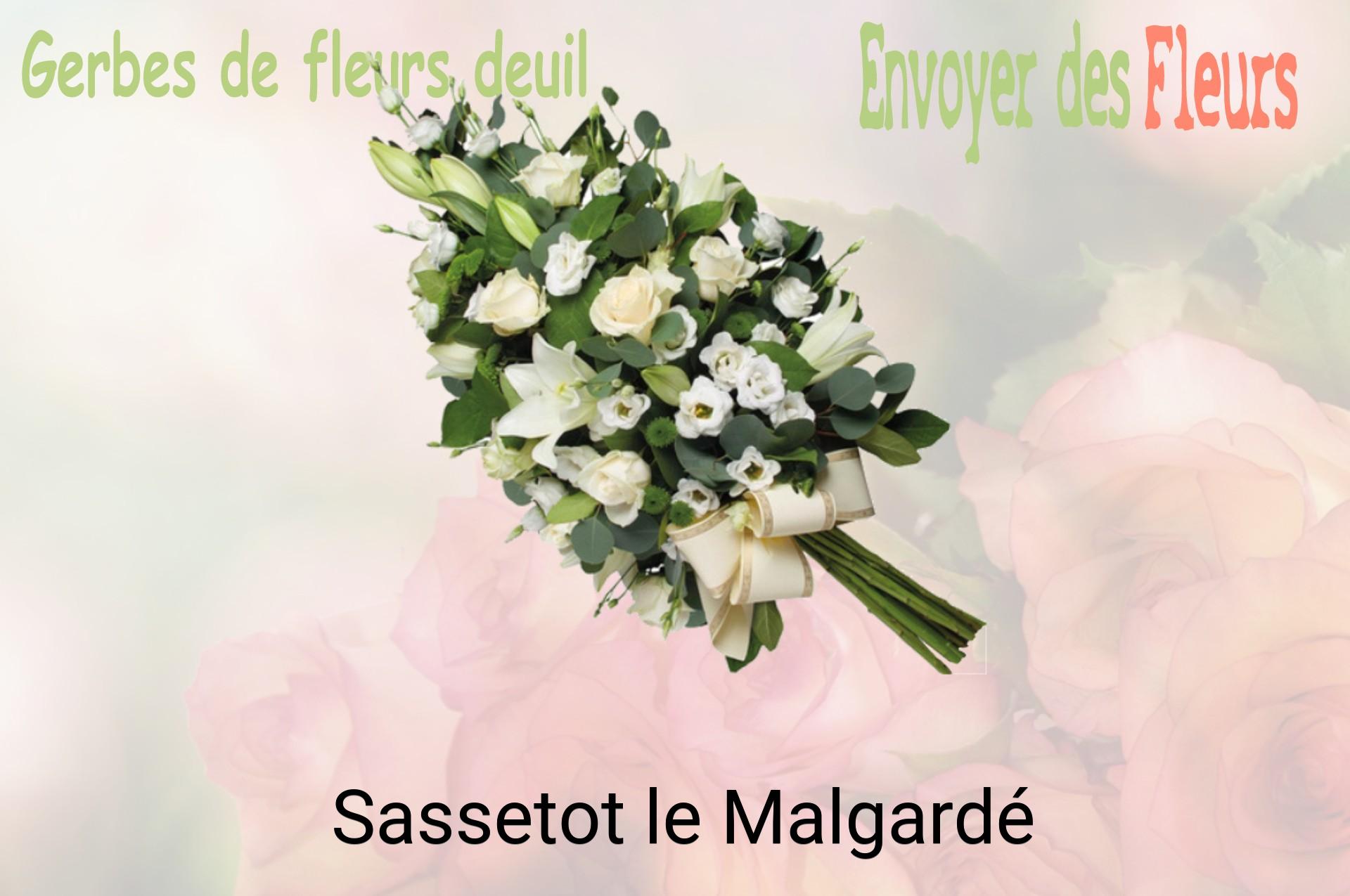 Gerbe de fleurs de deuil livrée à Sassetot-le-Malgardé